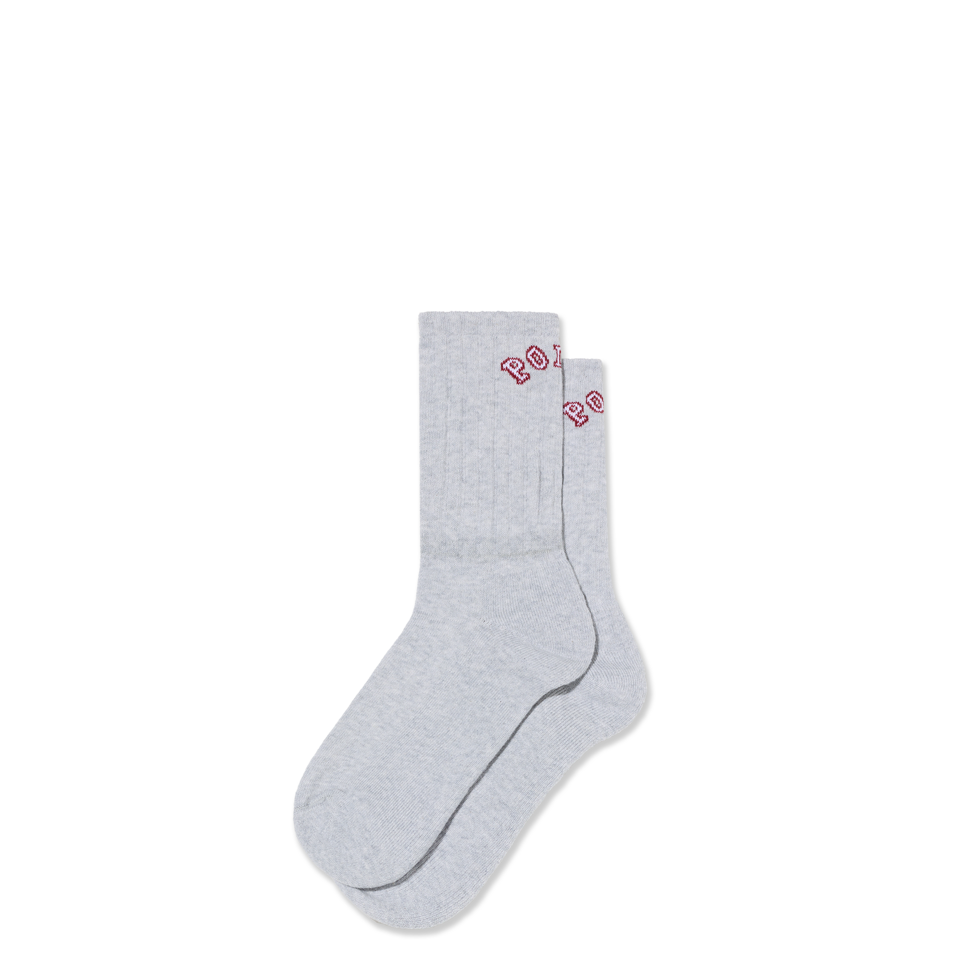 polar-skate-co-large-rib-socks-college-heather-grey image 1