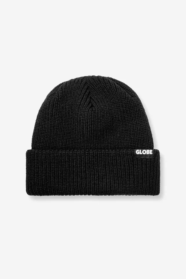 globe-origin-beanie-black-100-recyceltes-polyester-warm-und-nachhaltig image 1
