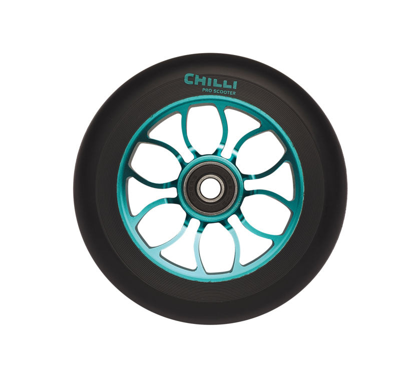 chilli-pro-scooter-wheel-ice-blue-110mm-stunt-scooter-rolle image 1
