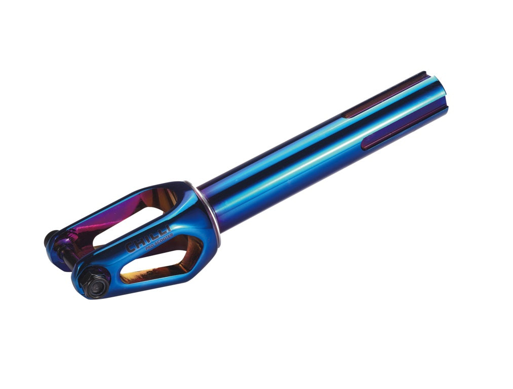 chilli-pro-scooter-fork-ocean-blue-reaper-160mm-gabel image 1