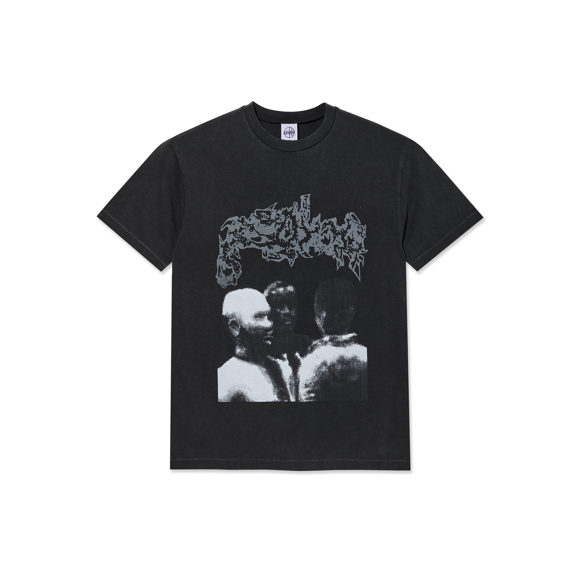 polar-skate-co-band-tee-overhead-silver-black-slim-fit-t-shirt image 1