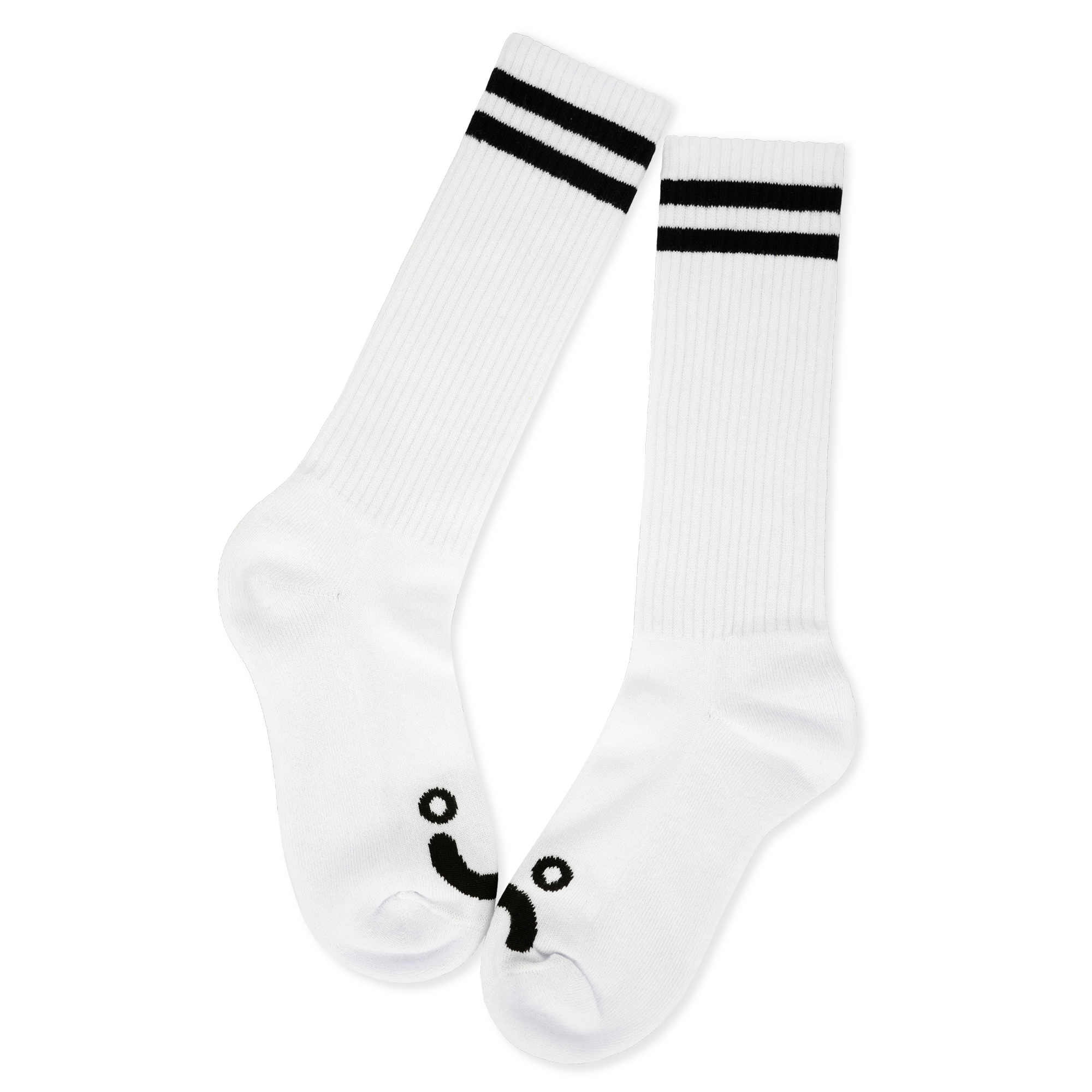 polar-skate-co-rib-socks-long-happy-sad-wei-schwarz image 2