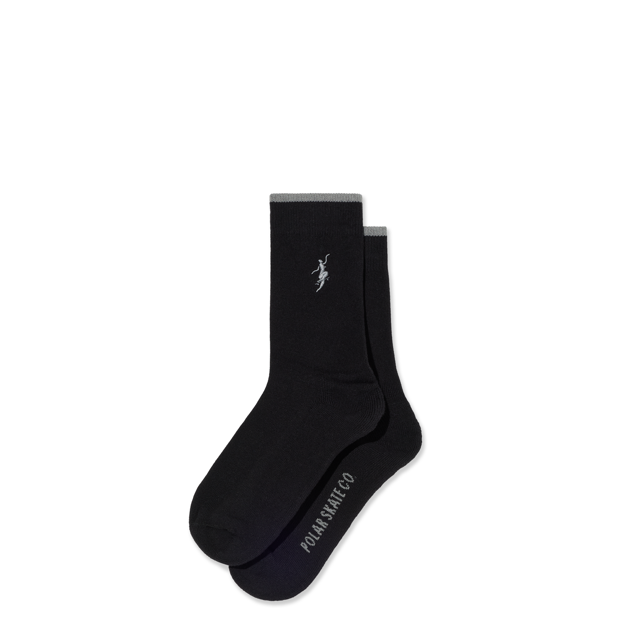 polar-skate-co-business-socks-no-complies-forever-black-grey-crew-socken-mit-sti image 1