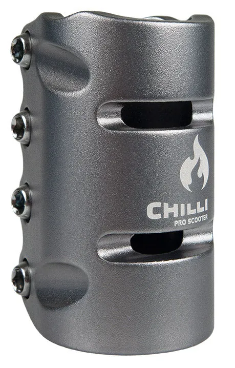 chilli-pro-scooter-clamp-scs-4-bolt-grey-stunt-scooter-klemme image 1