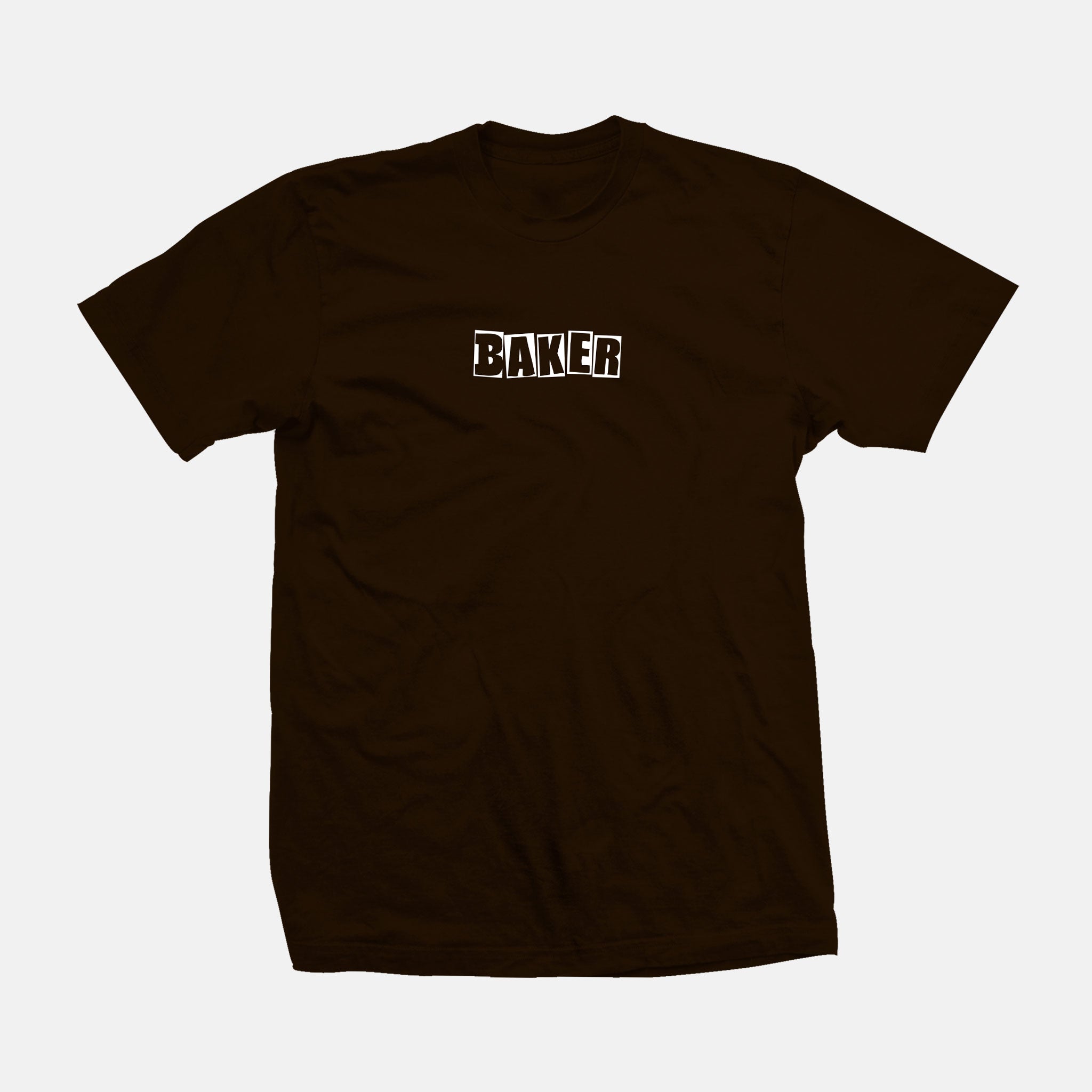 baker-skateboards-brand-logo-t-shirt-brown-6-0oz-combed-ring-spun-cotton image 1