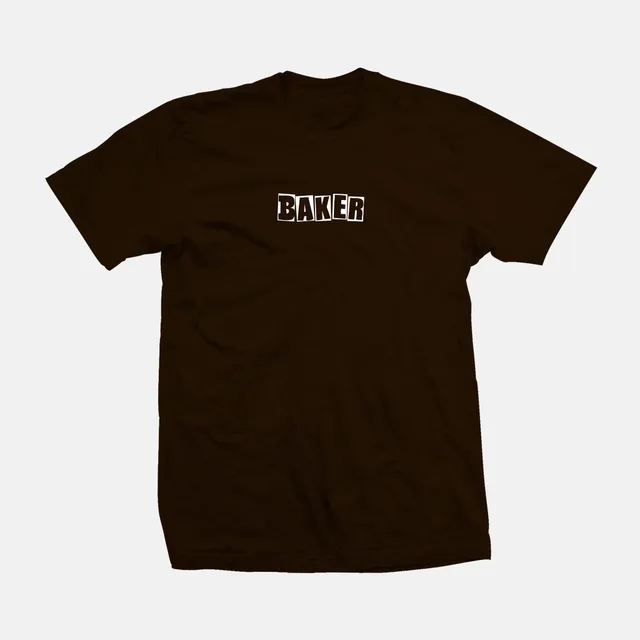 baker-skateboards-brand-logo-t-shirt-brown-6-0oz-combed-ring-spun-cotton image 1