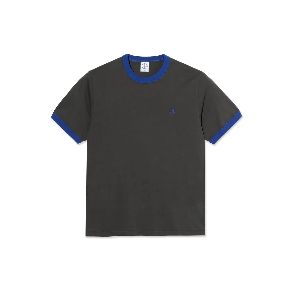 polar-skate-co-ringer-tee-dirty-black-egyptian-blue-220-gsm-retro-t-shirt-mit-st image 1