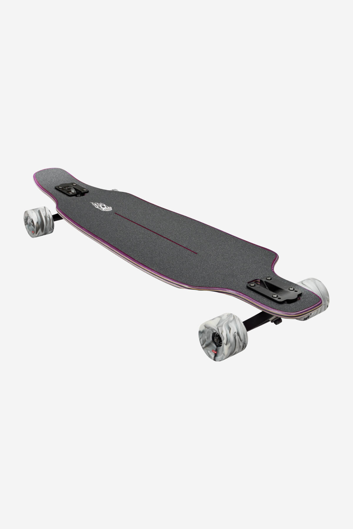 globe-outlier-36-longboard-purple-flames-resin-8-70mm-78a-rollen image 4