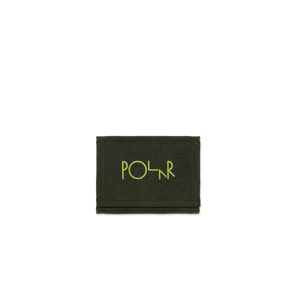 polar-skate-co-key-wallet-script-logo-black-lime-cordura-geldb-rse image 1