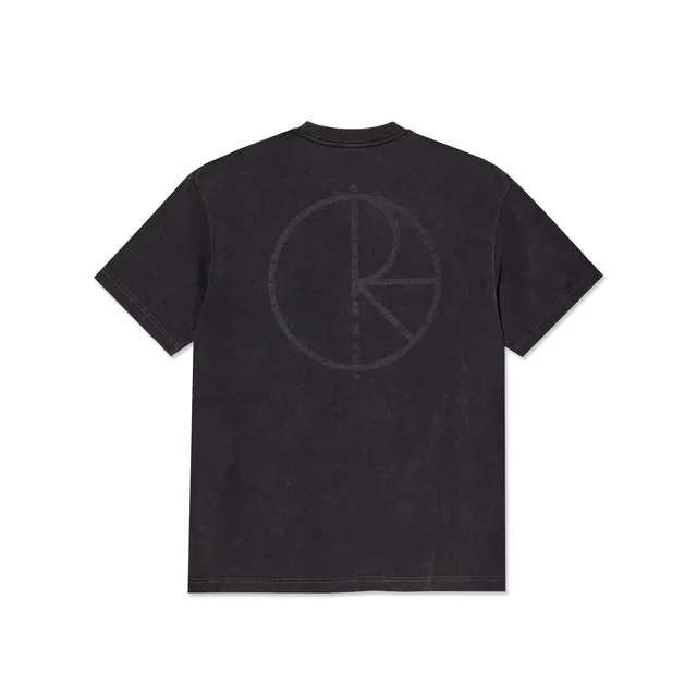 polar-skate-co-contrast-tee-stroke-logo-silver-black-black image 1