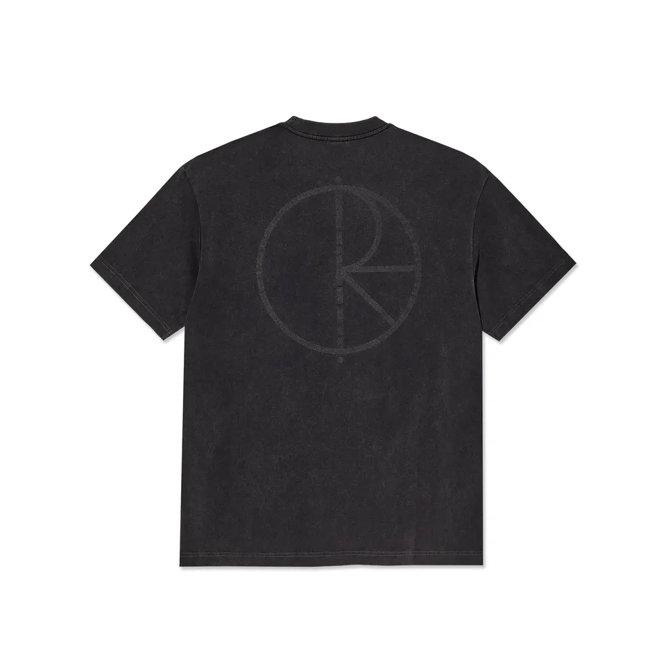 polar-skate-co-contrast-tee-stroke-logo-silver-black-black image 1