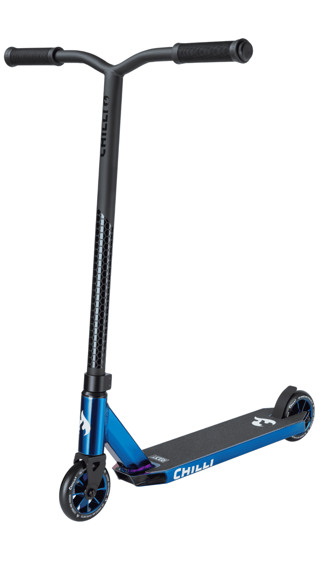 chilli-pro-scooter-rocky-vol-3-blue-neochrome-stunt-scooter-komplett image 1