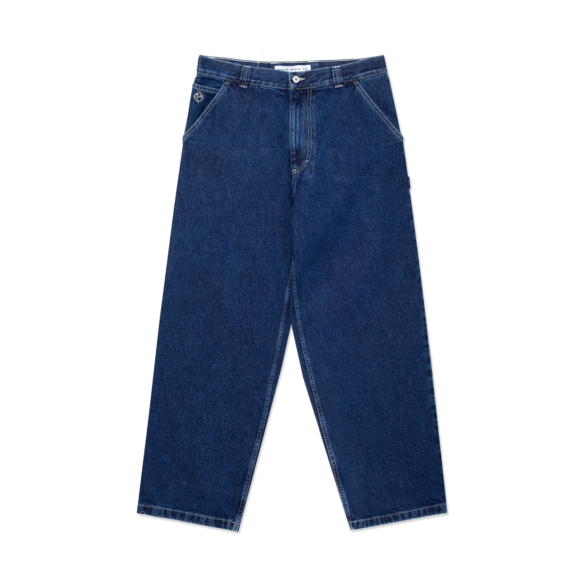 polar-skate-co-big-boy-work-pants-dark-blue-w-white-stitching image 1