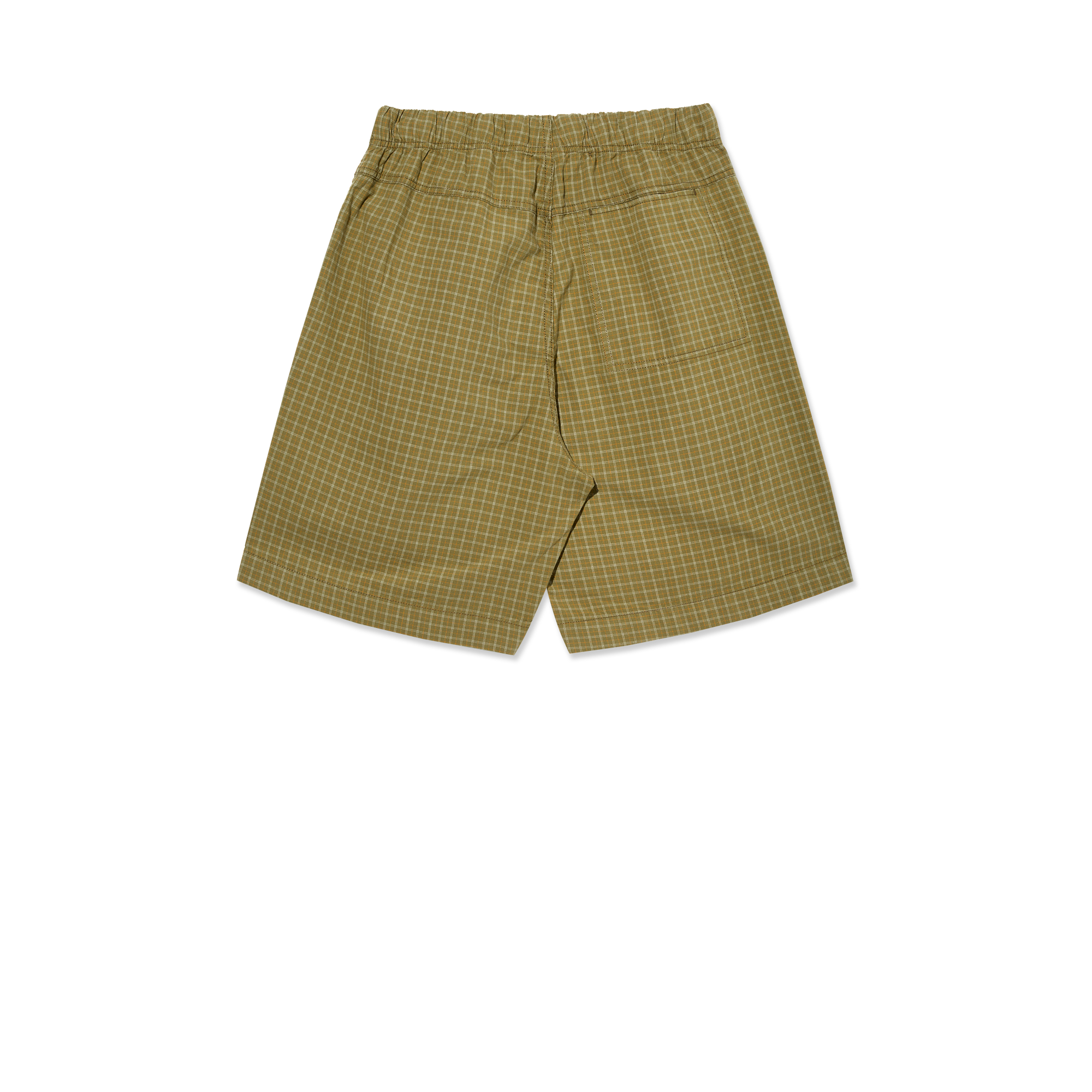 polar-skate-co-hike-shorts-cotton-olive-check image 2