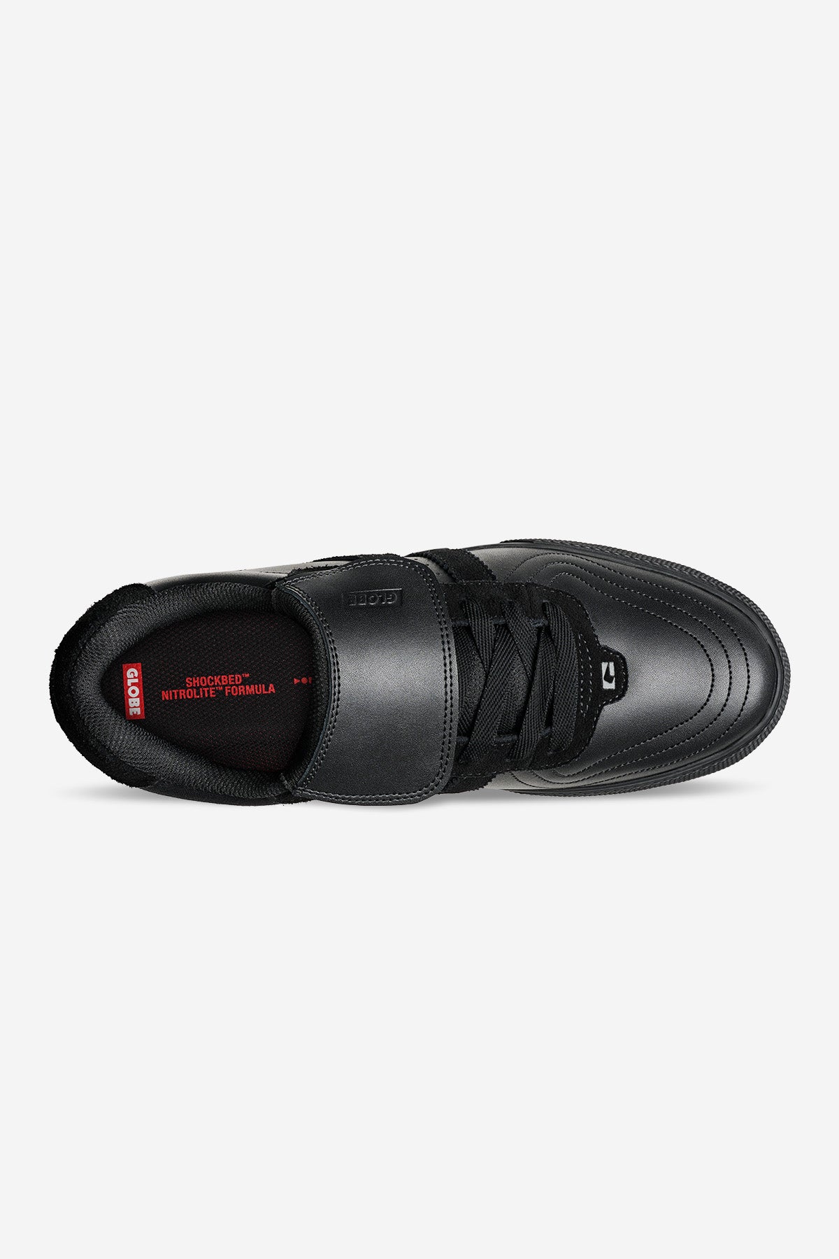 globe-encore-2-black-cushion-skateschuh-vulkanisiert-wildleder-herringbone image 6