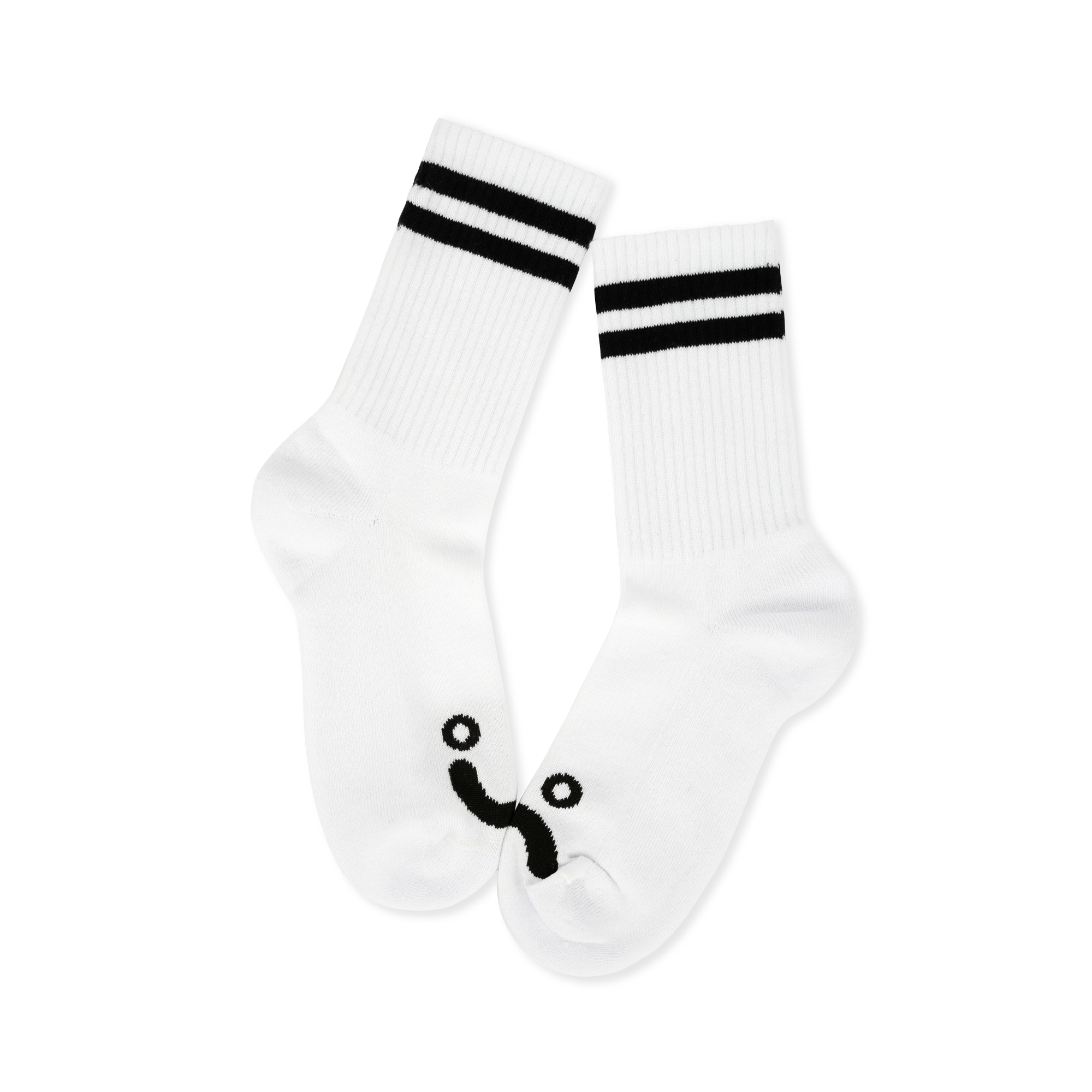 polar-skate-co-rib-socks-happy-sad-wei-schwarz image 2