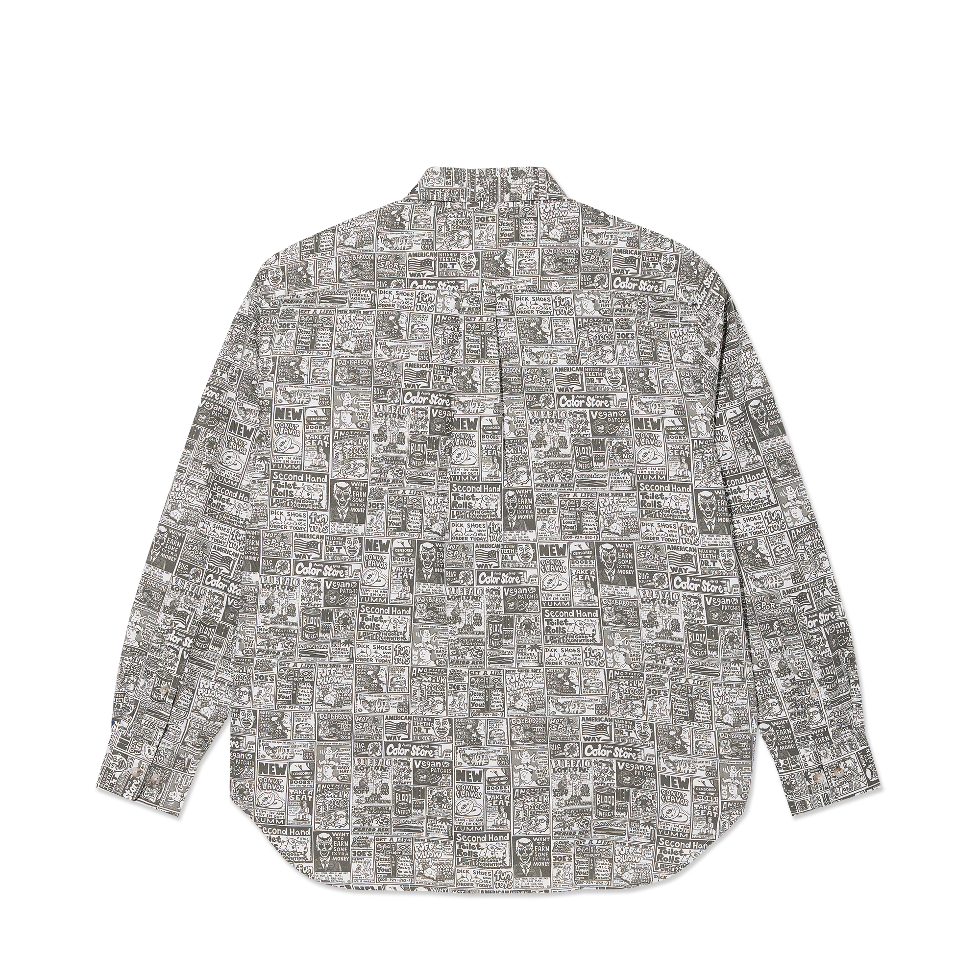 polar-skate-co-ben-ls-shirt-newspaper-light-grey-100-baumwolle-130-gsm-twill-lan image 2