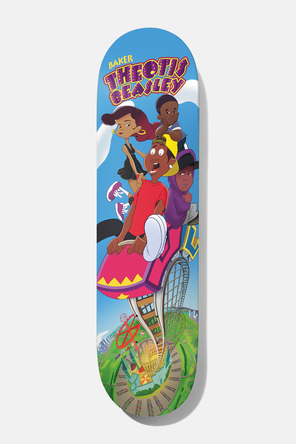 baker-skateboards-theotis-beasley-roller-coaster-deck-8-25-pro-model-100-hard-ro image 1