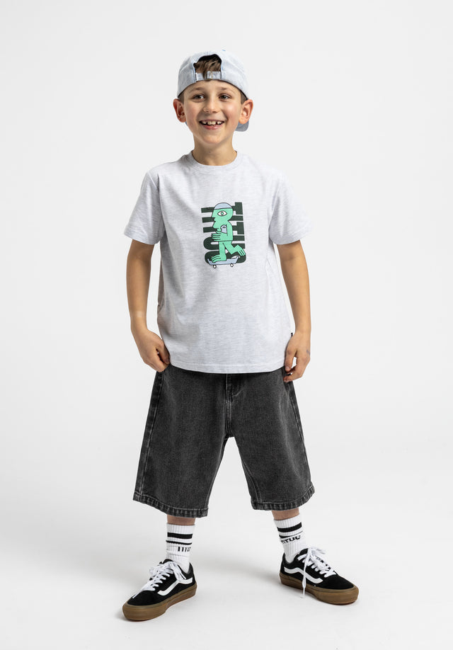 titus-nice-dude-kids-t-shirt-kinder-shirt-in-lightheathergrey-mit-l-ssigem-print image 3
