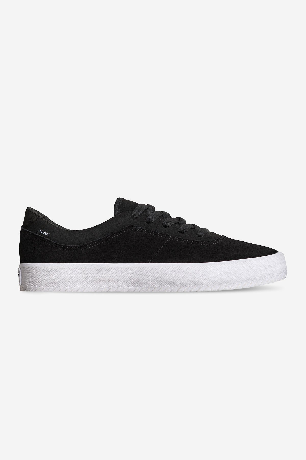 globe-melbek-black-white-suede-skate-schuh-mit-abriebfester-gummi-au-ensohle image 1