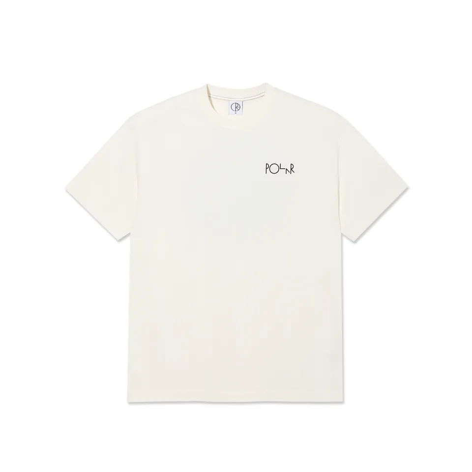 polar-skate-co-contrast-tee-fill-logo-ivory-black image 1