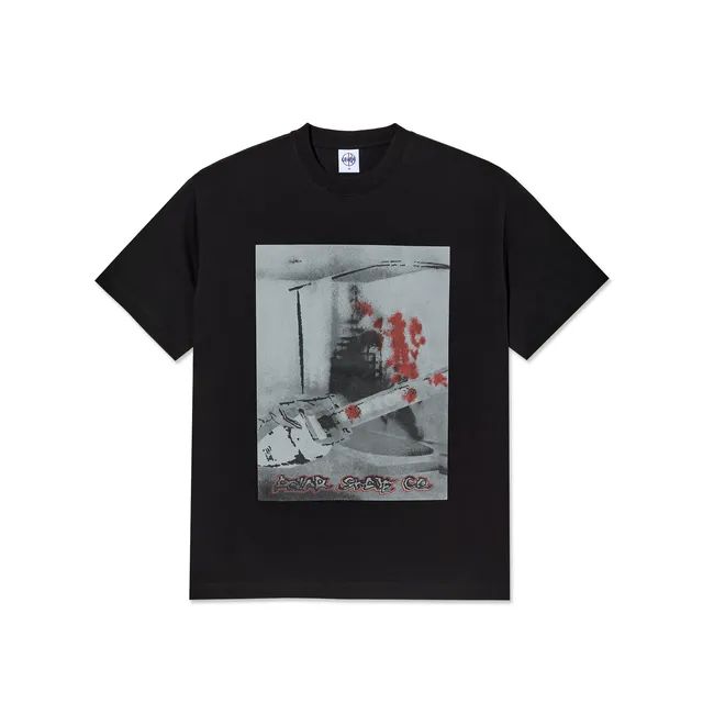 polar-skate-co-tee-chainsaw-black-t-shirt-mit-grafik image 1
