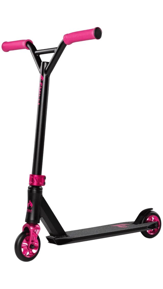 chilli-pro-scooter-3000-shredder-komplett-scooter-pink-100-mm image 1