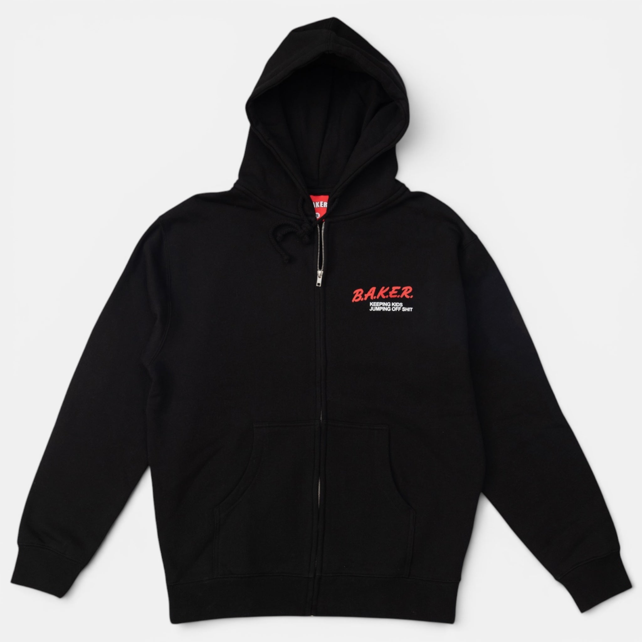 baker-skateboards-narc-zip-up-hoodie-10oz-kapuzenjacke-aus-70-baumwolle-30-polye image 1