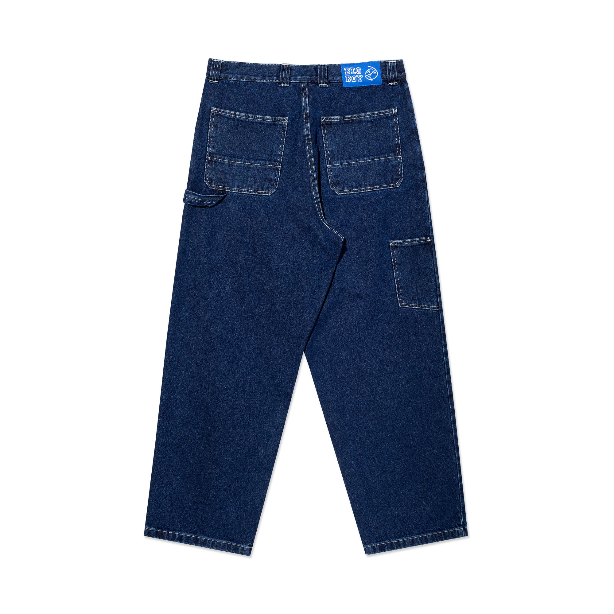 polar-skate-co-big-boy-work-pants-dark-blue-w-white-stitching image 2