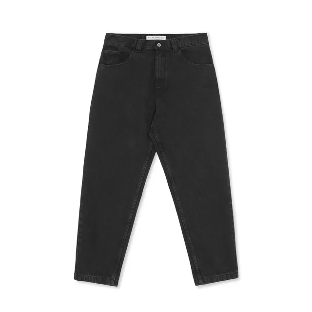 polar-skate-co-92-pants-pitch-black-denim-435-gsm-semi-baggy-fit image 1