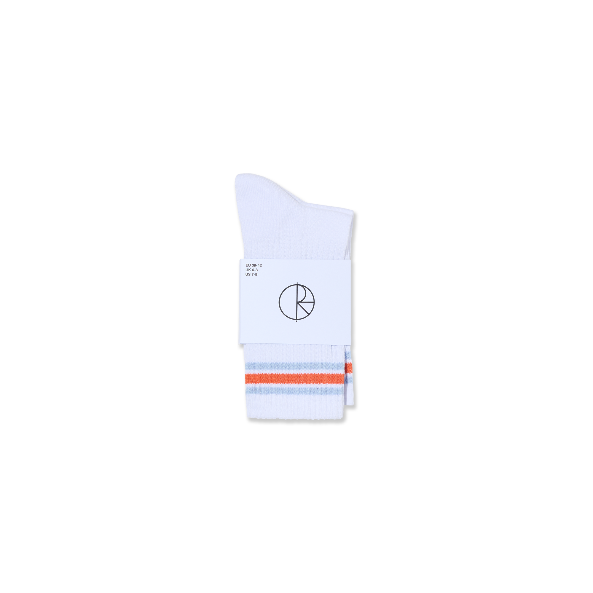 polar-skate-co-rib-socks-stripes-white-orange-blue image 2