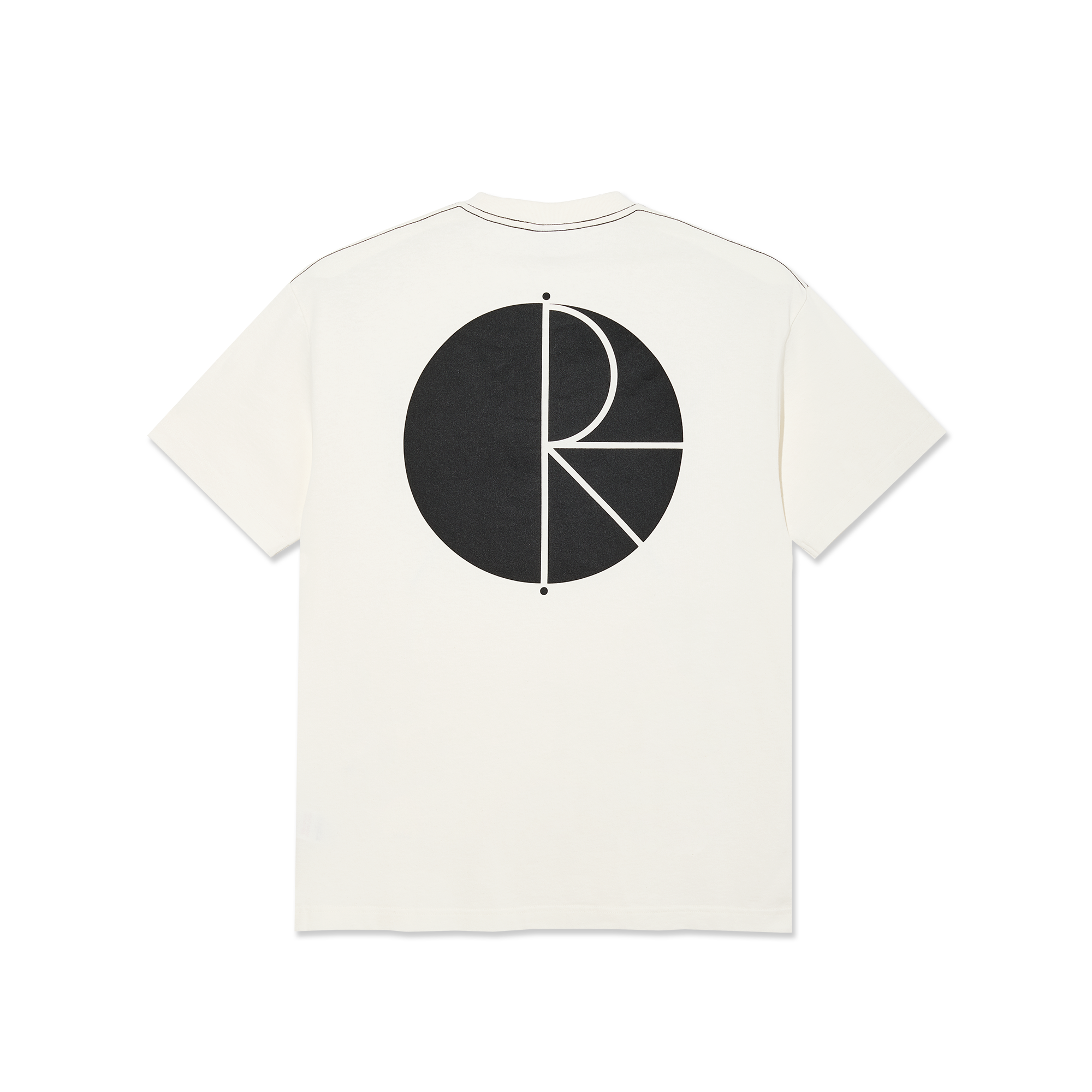 polar-skate-co-contrast-tee-fill-logo-ivory-black image 2