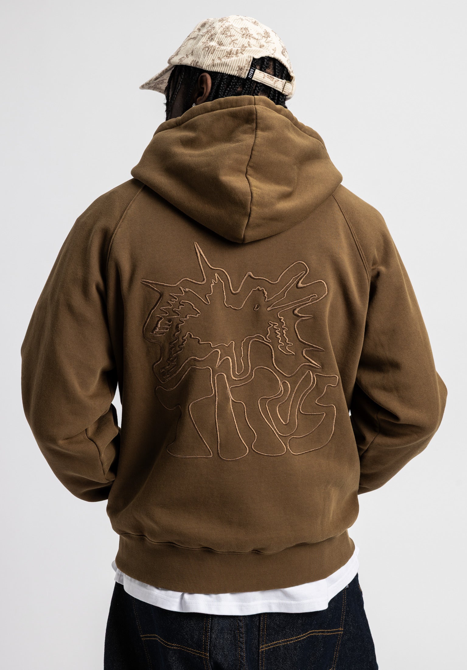 titus-spider-hoodie-regular-fit-doppellagige-kapuze-raglan-rmel-stick image 1