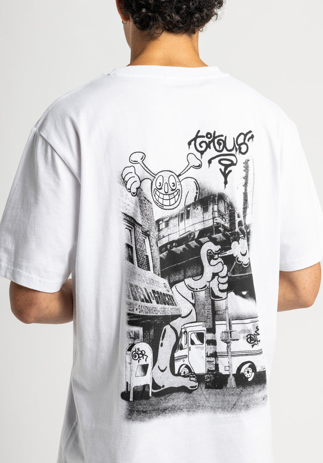 titus-streets-t-shirt-graffiti-comic-backprint-regular-fit-baumwolle image 2