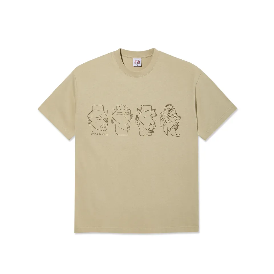 polar-skate-co-contrast-tee-8-heads-sand-brown-230-gsm-baumwolle-regular-fit image 1