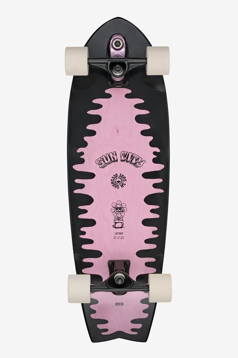 globe-sun-city-2-surf-skate-complete-lazy-daisy-30-swallow-tail-cruiser image 1