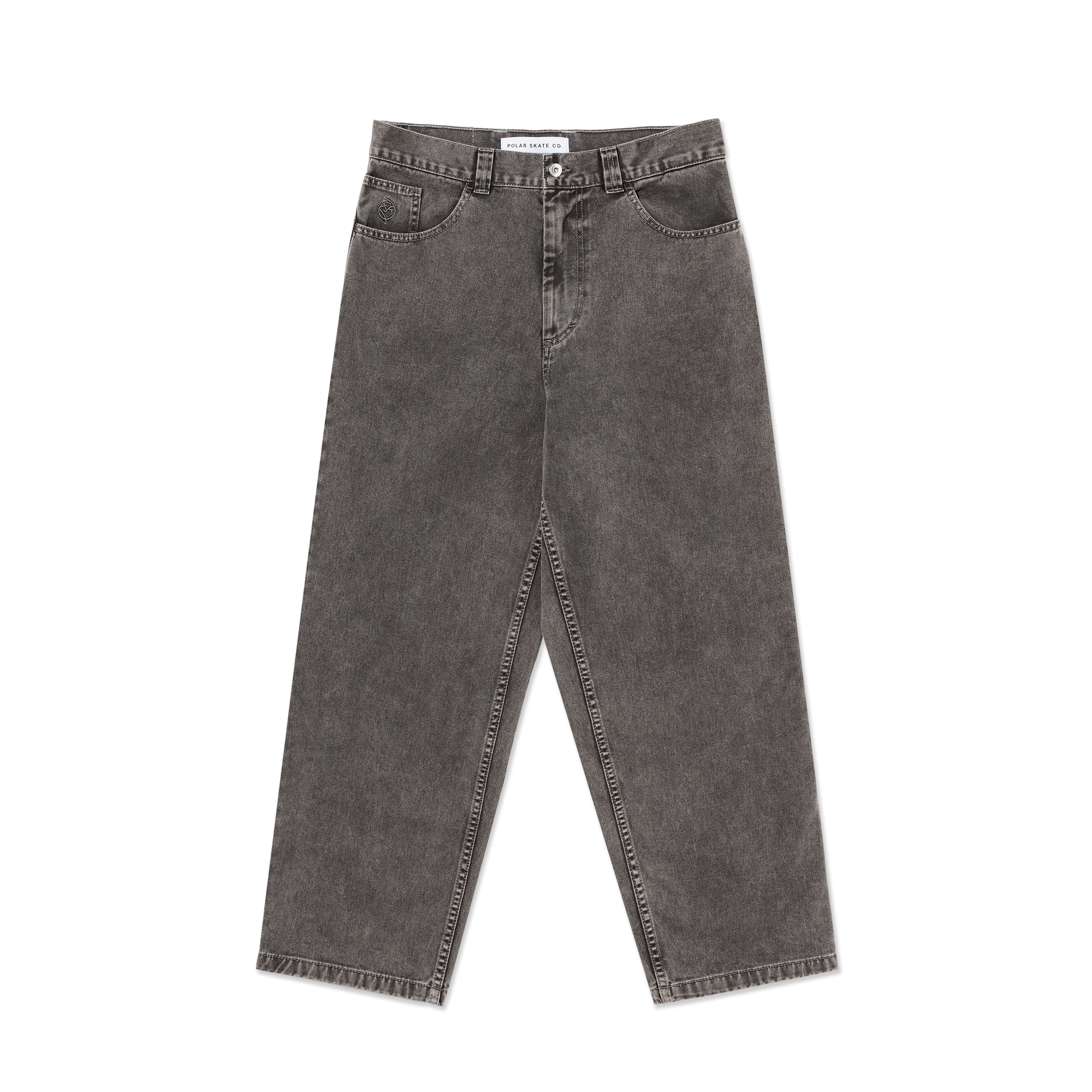 polar-skate-co-big-boy-pants-washed-grey-435-gsm-denim-oversized-fit image 1