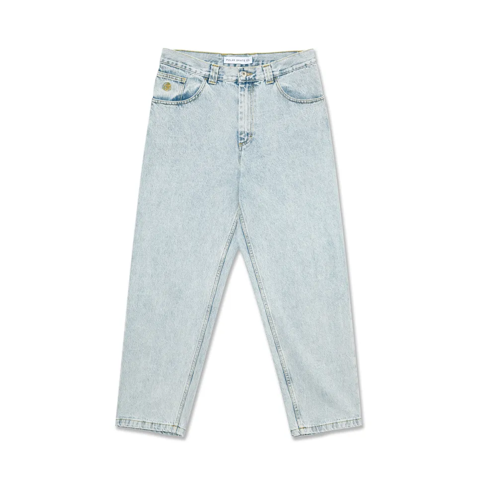 polar-skate-co-93-pants-light-blue-435-gsm-denim-semi-baggy image 1