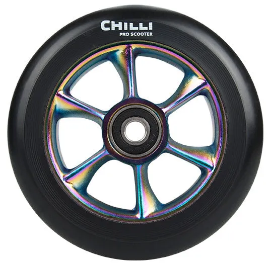 chilli-pro-scooter-wheel-rainbow-110mm-stunt-scooter-rolle-base image 1