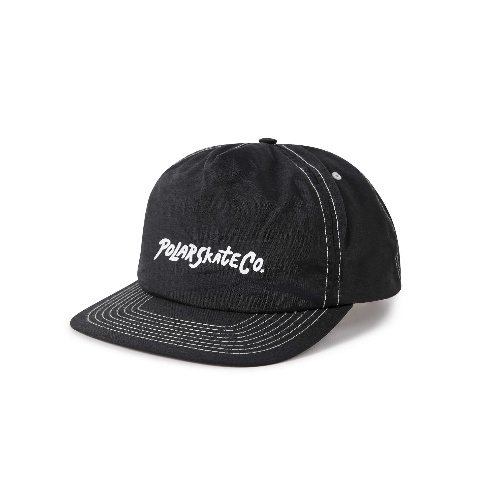 polar-skate-co-earl-cap-black-5-panel-cap-aus-nylon-tactel-semi-strukturiert-ver image 1