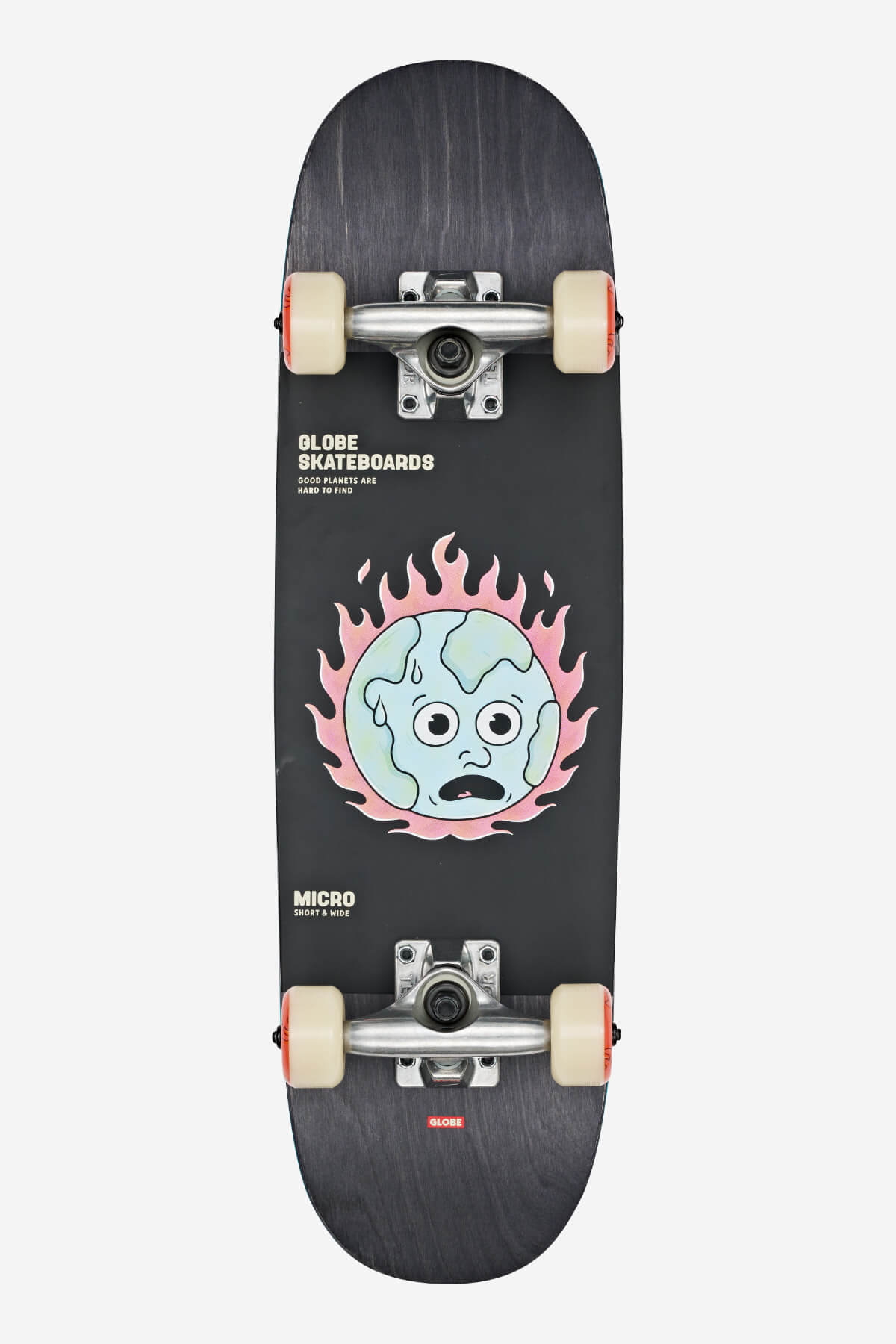 globe-kids-softie-83-micro-7-125-komplett-skateboard-black-in-flames-kinder image 1