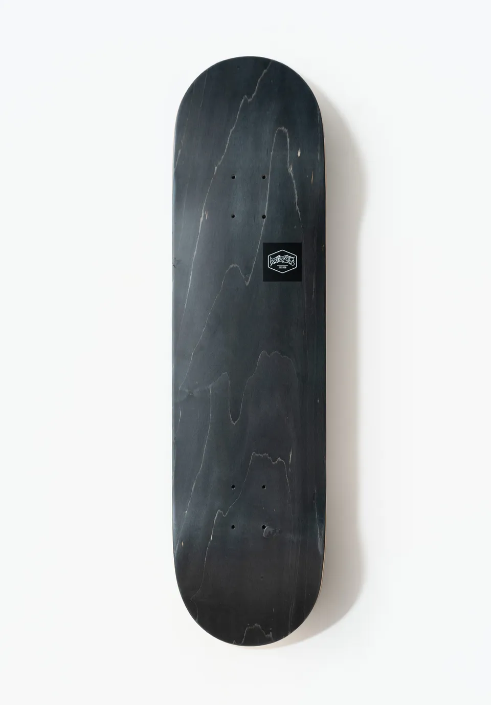 titus-small-logo-vii-skateboard-deck-black image 1