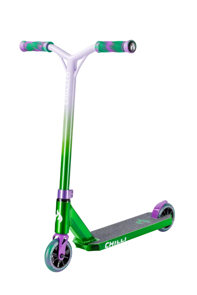 chilli-pro-scooter-jumpstart-s-stunt-scooter-green-purple image 1