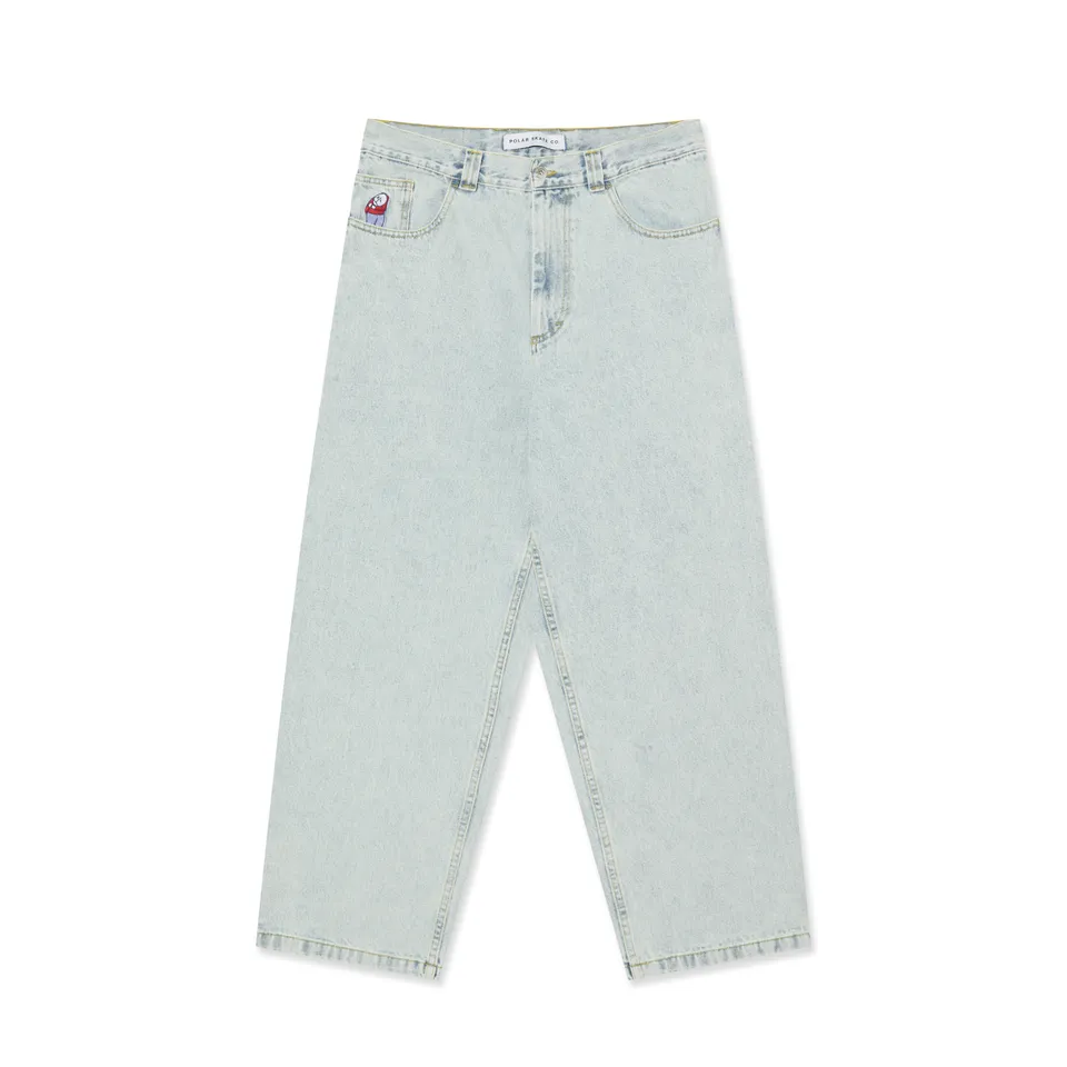 polar-skate-co-big-boy-pants-light-blue-og-435-gsm-denim-baggy-fit-made-in-portu image 1