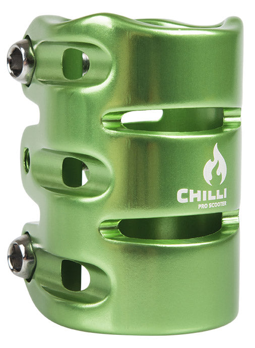 chilli-pro-scooter-clamp-green-hic-3-bolt-31-9-mm image 1