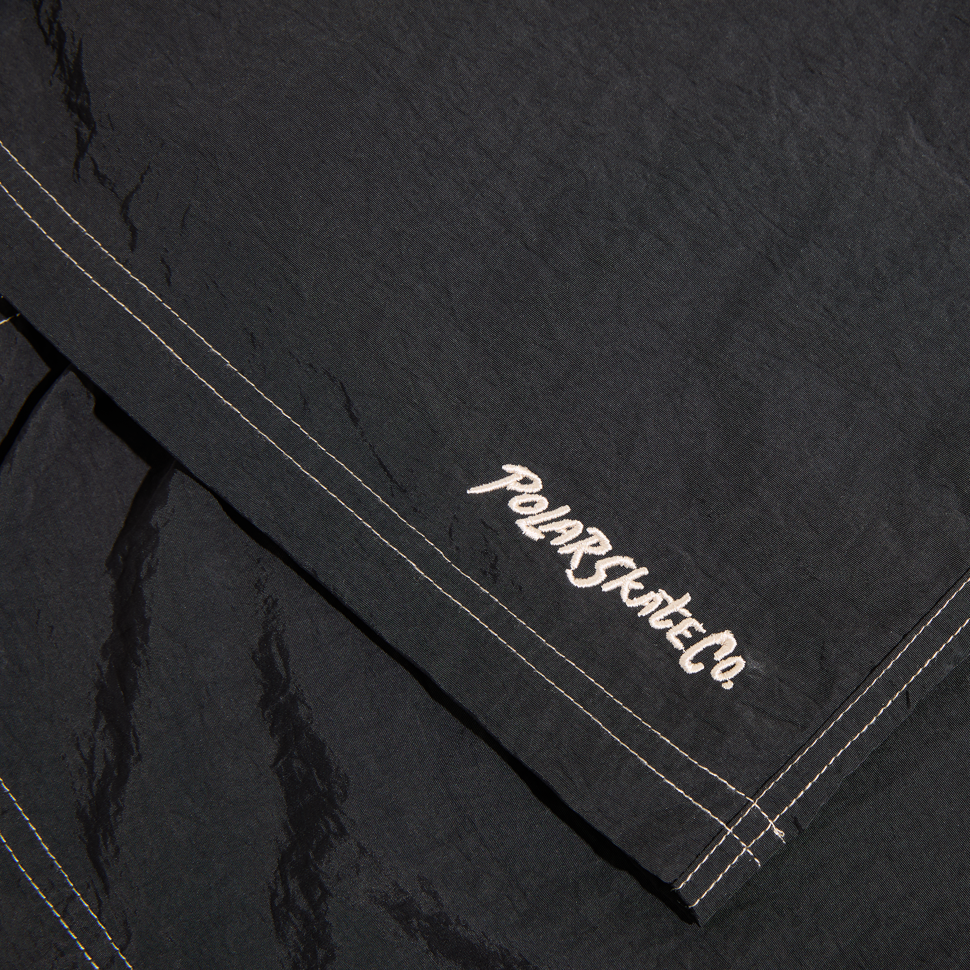 polar-skate-co-ziggy-badeshorts-black-gewrinkleter-nylon-regular-fit image 4