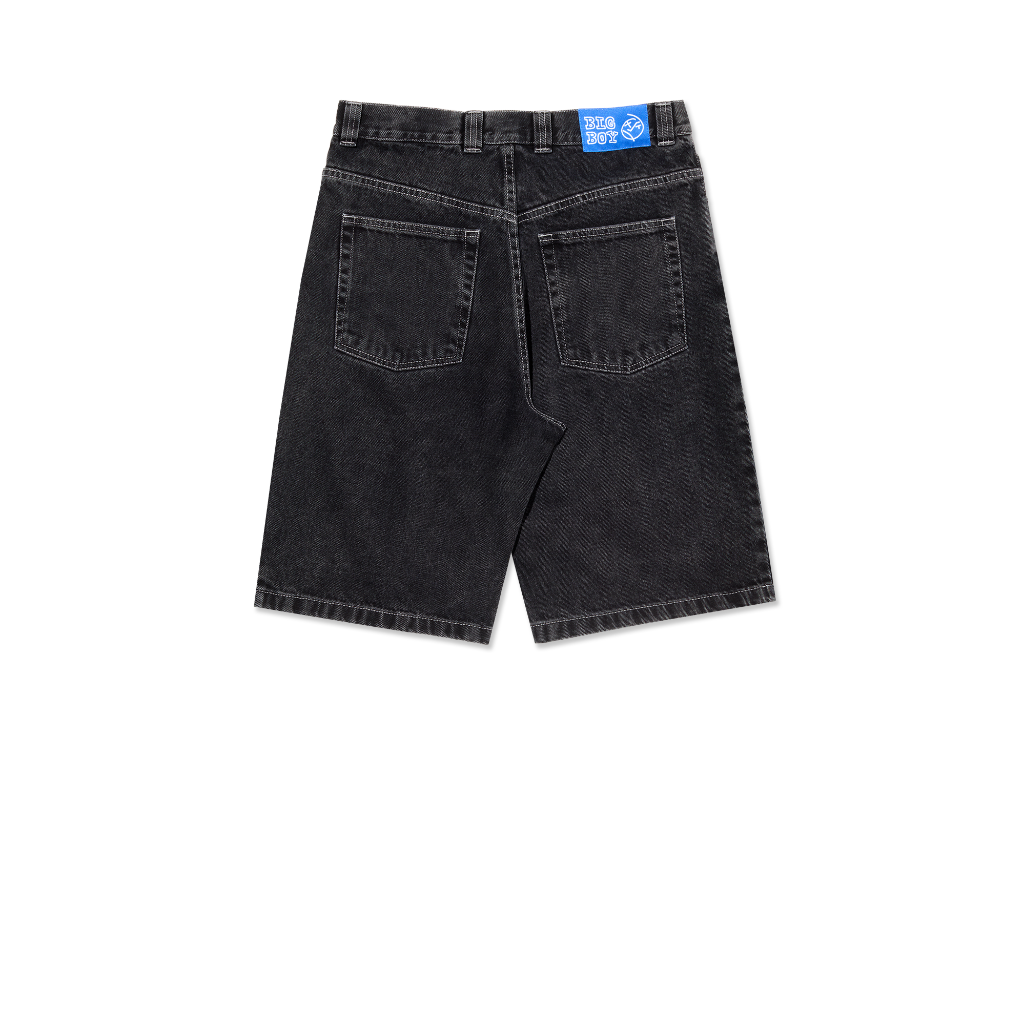 polar-skate-co-big-boy-shorts-silver-black-100-baumwoll-denim-high-waist-baggy-f image 2