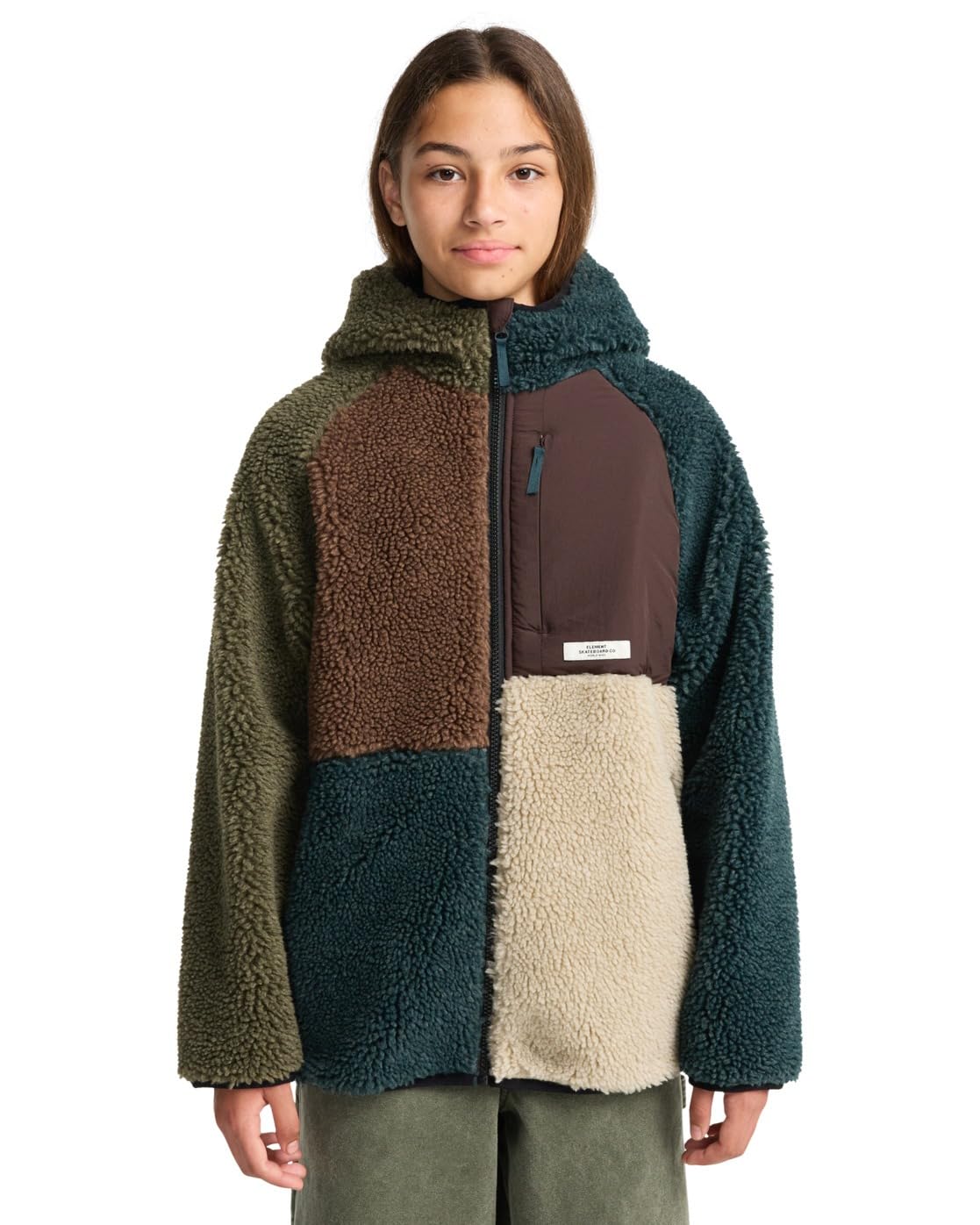 element-wolfe-sherpa-jacke-jungen-8-16-elbjk00138-mit-kapuze image 2