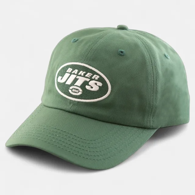 baker-skateboards-jits-snapback-cap-6-panel-100-baumwolle-frontstickerei-gr-n image 1