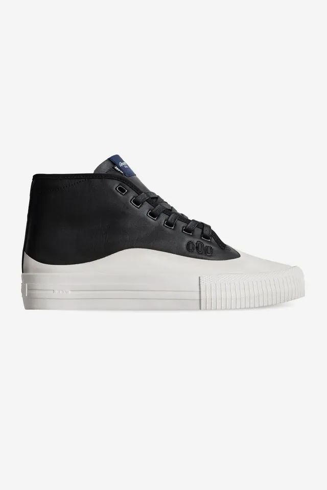 globe-gillette-mid-black-leather-skateschuh image 1
